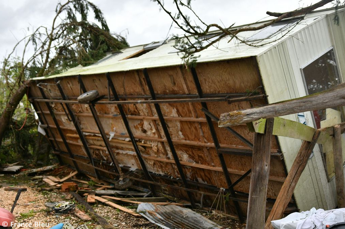 Tornade EF1 à Saint-Rabier (Dordogne) le 29 août 2025