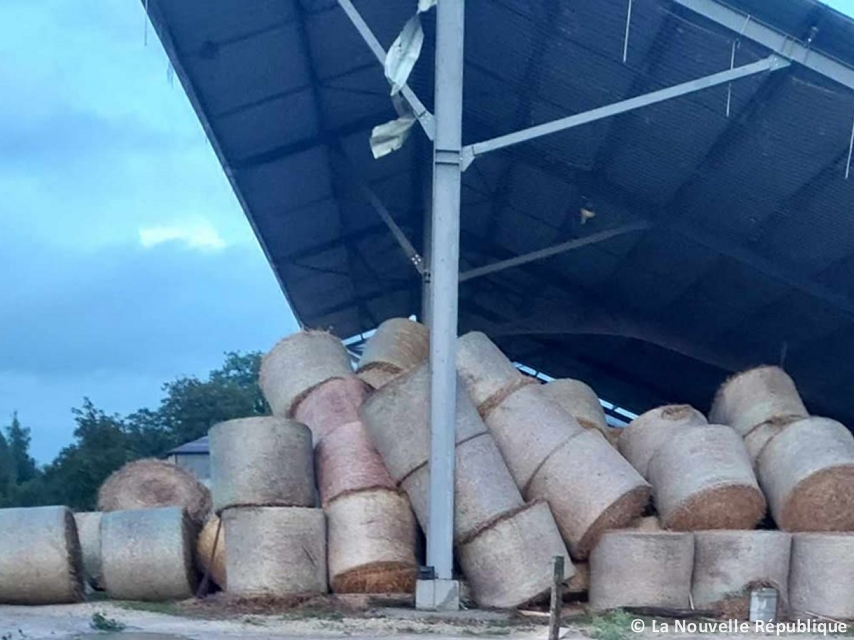 Tornade EF1 à Sainte-Gemme (Indre) le 23 septembre 2024