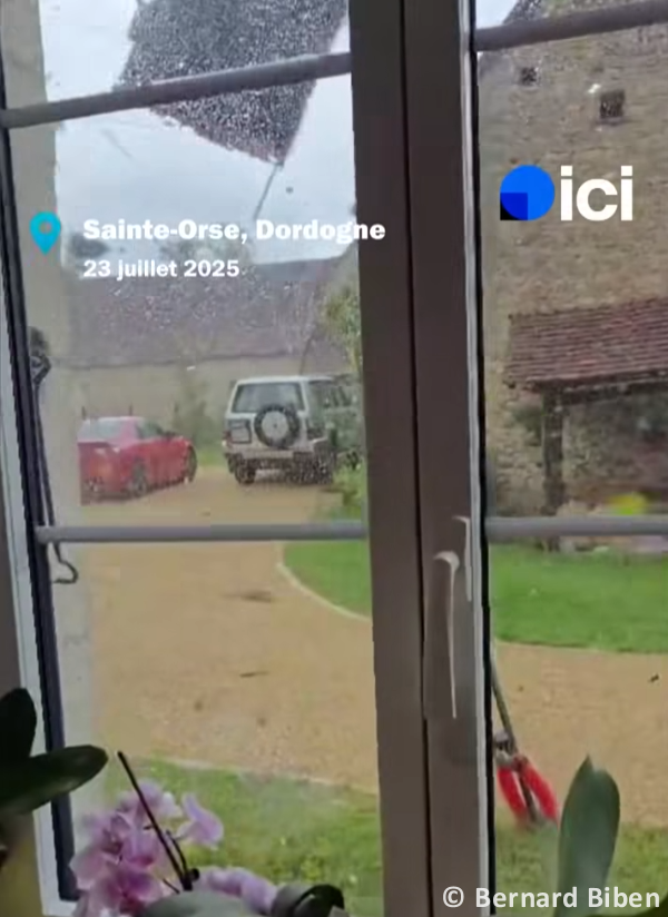 Tornade EF0 à Sainte-Orse (Dordogne) le 23 juillet 2025
