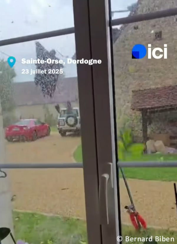 Tornade EF0 à Sainte-Orse (Dordogne) le 23 juillet 2025