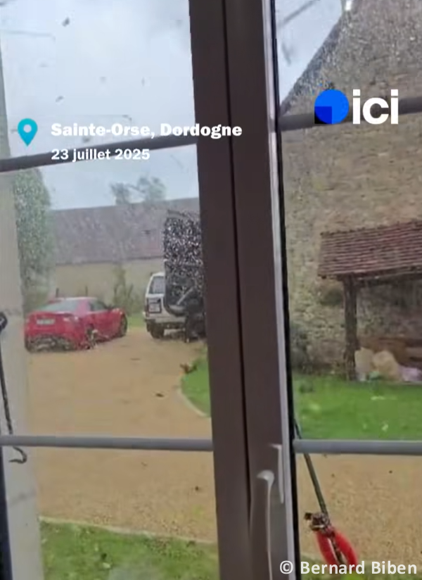 Tornade EF0 à Sainte-Orse (Dordogne) le 23 juillet 2025