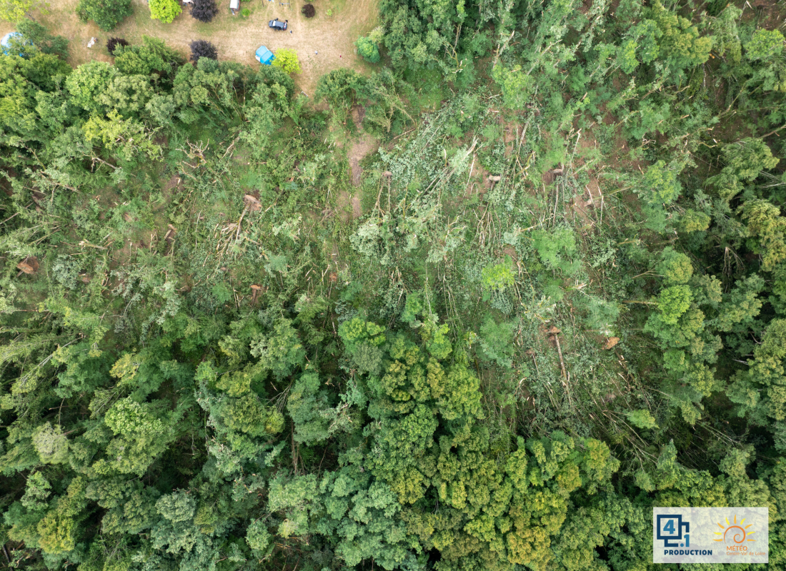 Tornade EF1 à Tours (Indre-et-Loire) le 21 juillet 2025