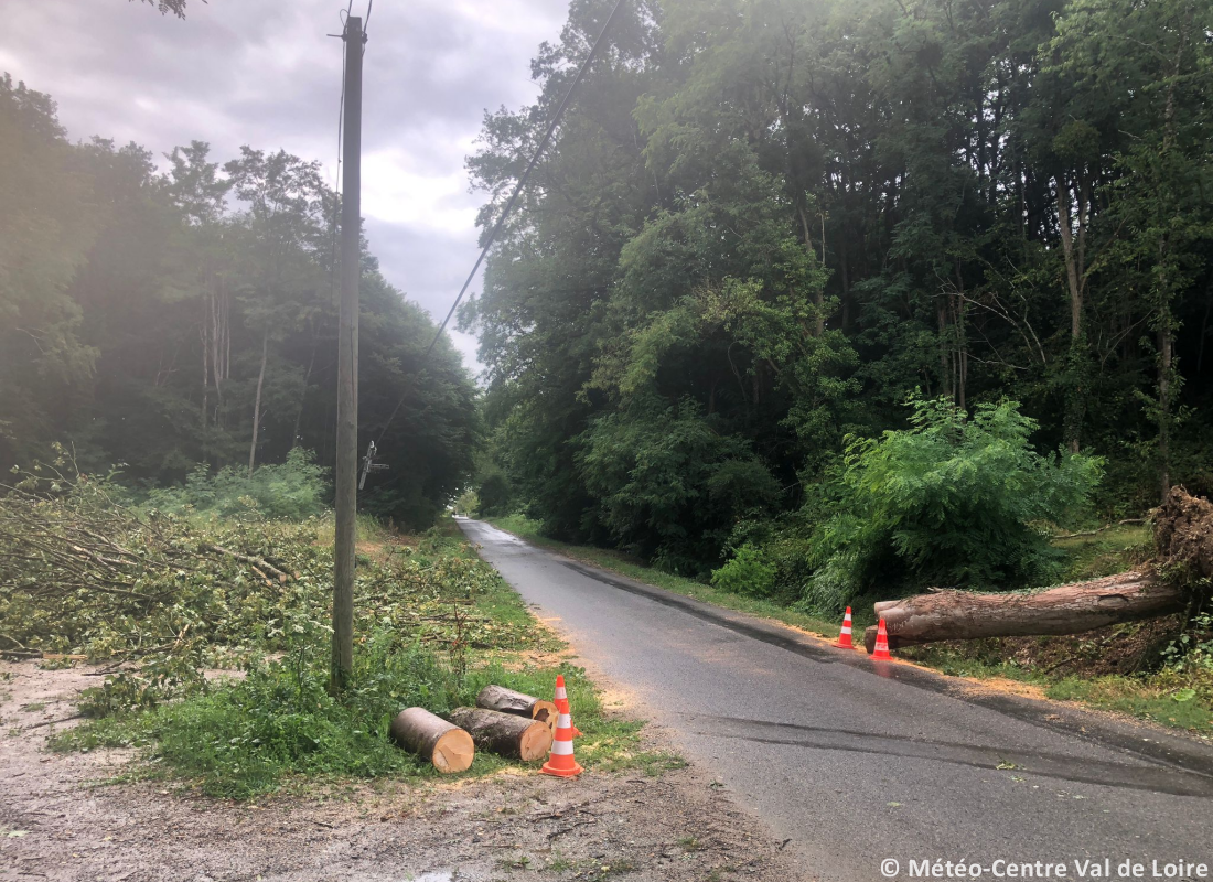 Tornade EF1 à Tours (Indre-et-Loire) le 21 juillet 2025