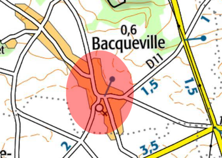 Tornade EF1 à Bacqueville (Eure) en juillet 1891