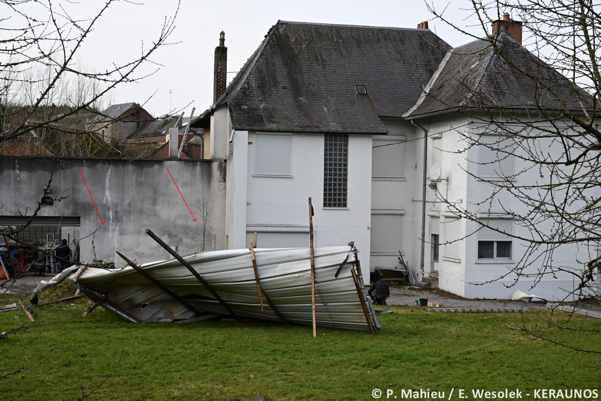 Tornade EF1 à Cousolre (Nord) le 16 février 2026