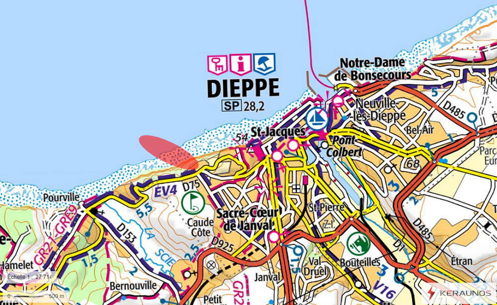 Tornade EF0 à Dieppe (Seine-Maritime) le 19 septembre 1897