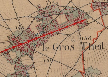Tornade EF1 au Bosc-du-Theil (Eure) en novembre 1864