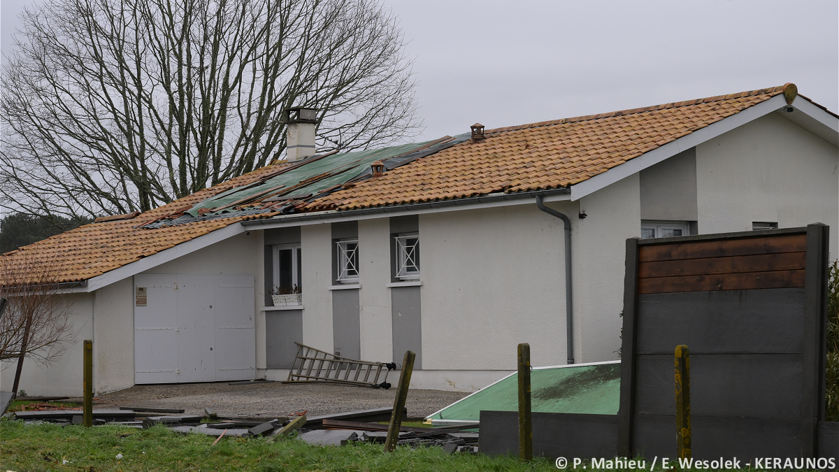 Tornade EF1 à Mios (Gironde) le 31 janvier 2026