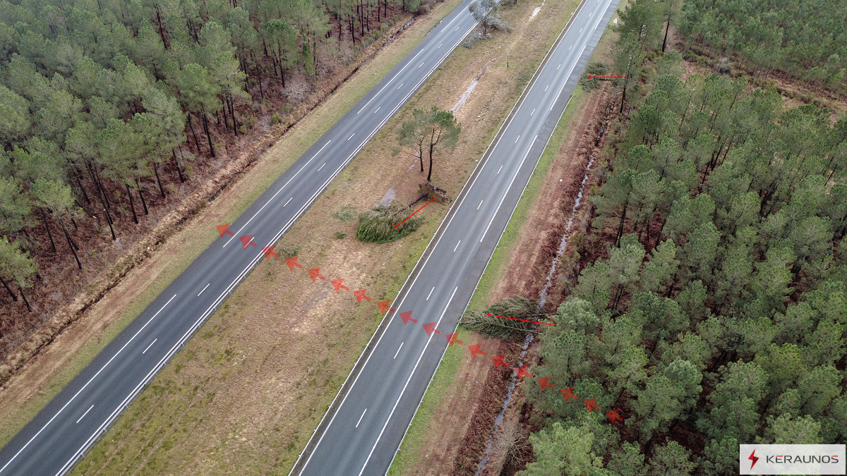 Tornade EF1 à Mios (Gironde) le 31 janvier 2026