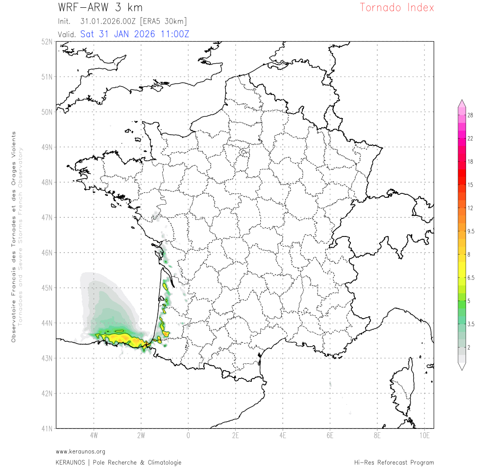 Tornade EF1 à Mios (Gironde) le 31 janvier 2026