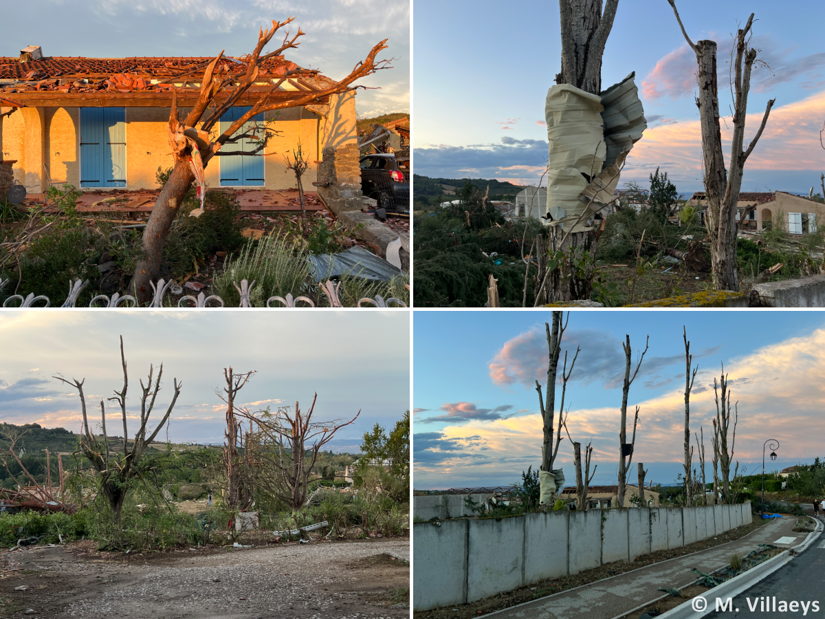Tornade EF3 à Pomas (Aude) le 24 août 2026