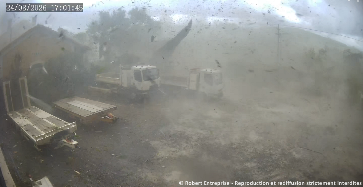 Tornade EF3 à Pomas (Aude) le 24 août 2026