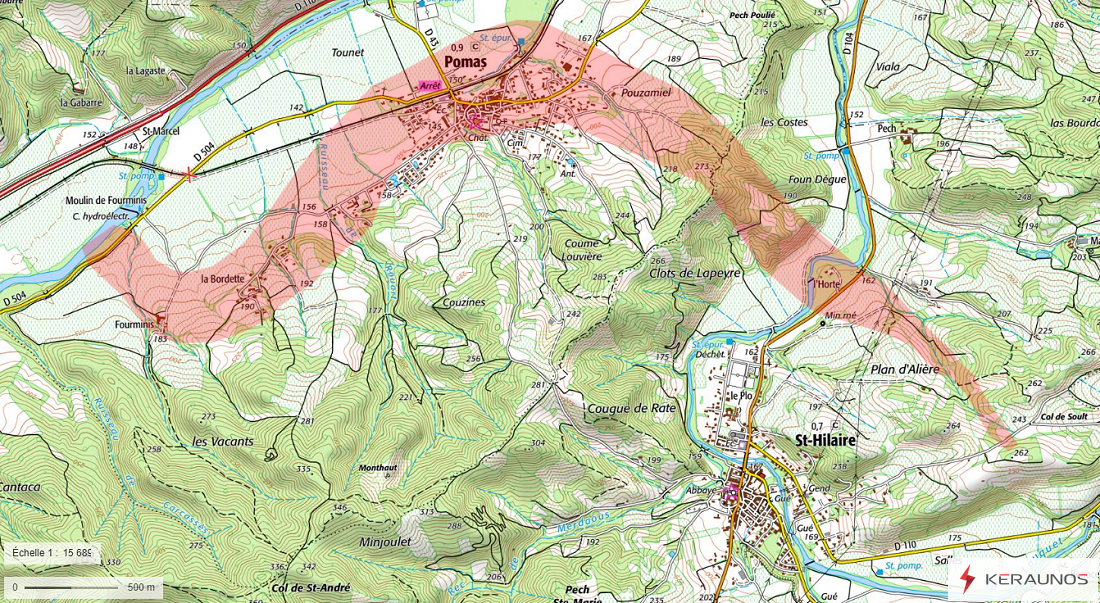 Tornade EF3 à Pomas (Aude) le 24 août 2026