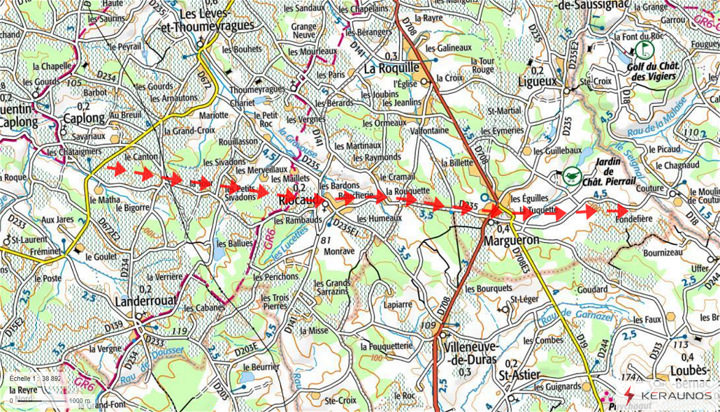 Tornade EF1 à Riocaud (Gironde) le 25 janvier 2026