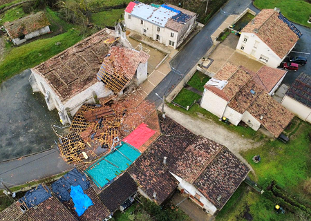 Tornade EF1 à Riocaud (Gironde) le 25 janvier 2026