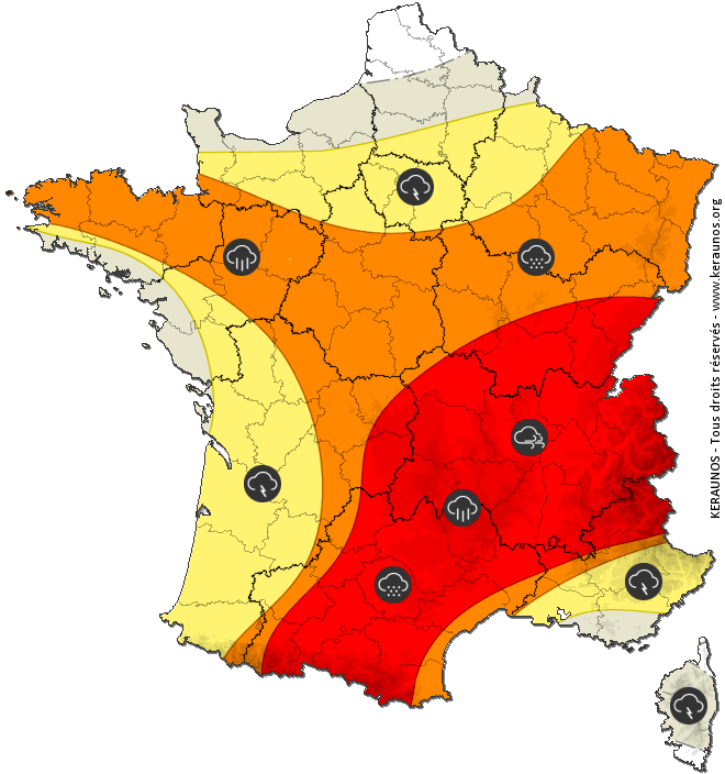 Tornade EF1 à Villars (Loire) le 16 juillet 2026