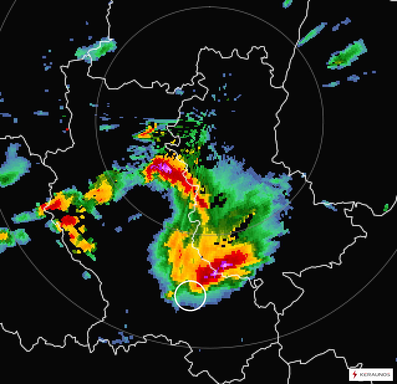 Tornade EF1 à Villars (Loire) le 16 juillet 2026