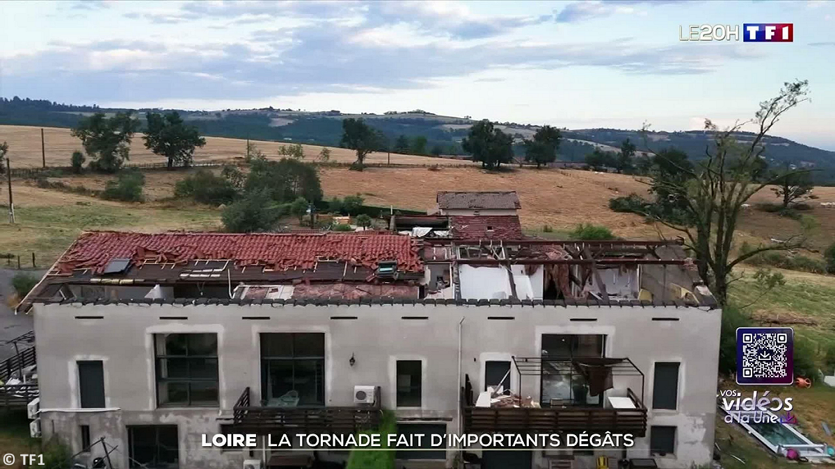 Tornade EF1 à Villars (Loire) le 16 juillet 2026