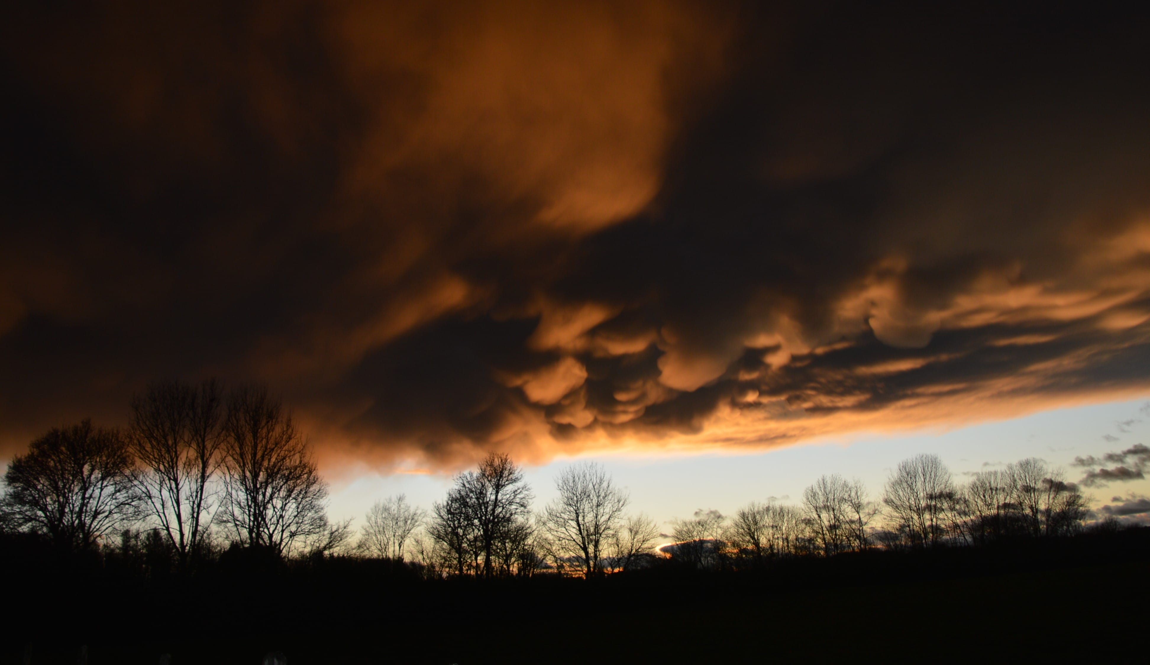 Mammatus dans le ciel de Vevy. Impressions soleil couchant. - 01/03/2020 18:10 - Daniel Griffond