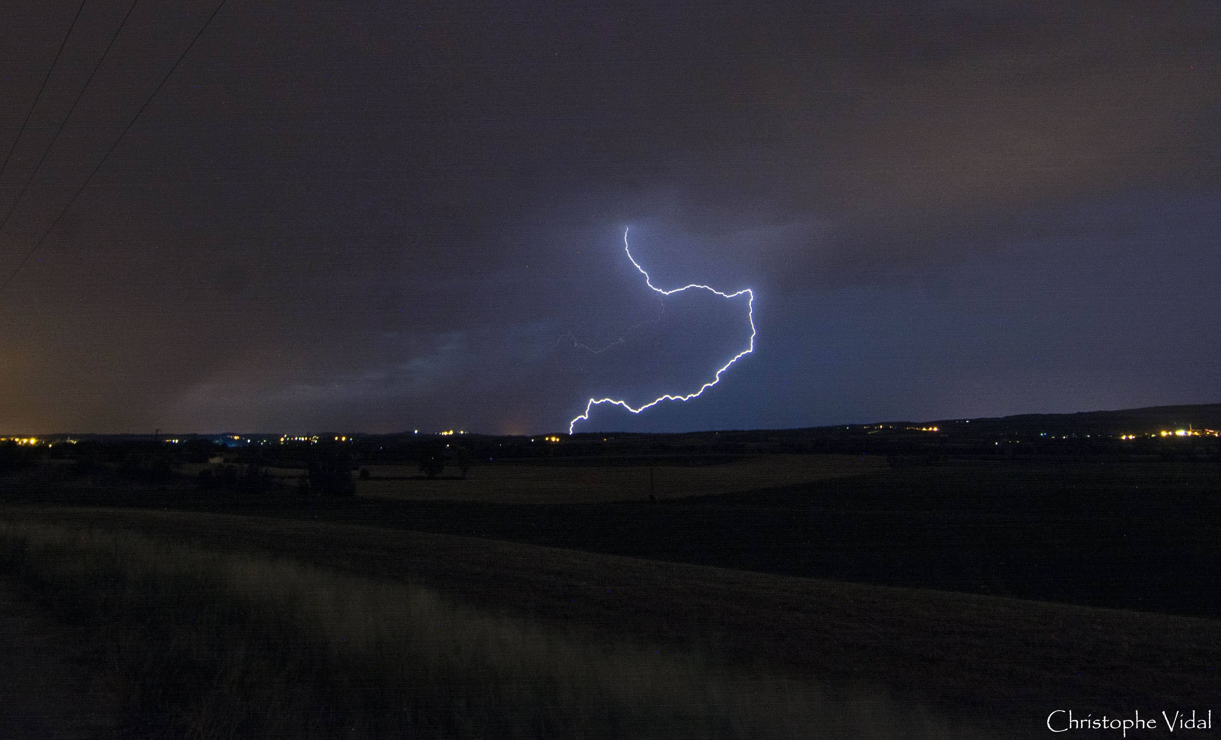 Impact de foudre sur le Lauragais - 11/07/2021 22:45 - Christophe vidal