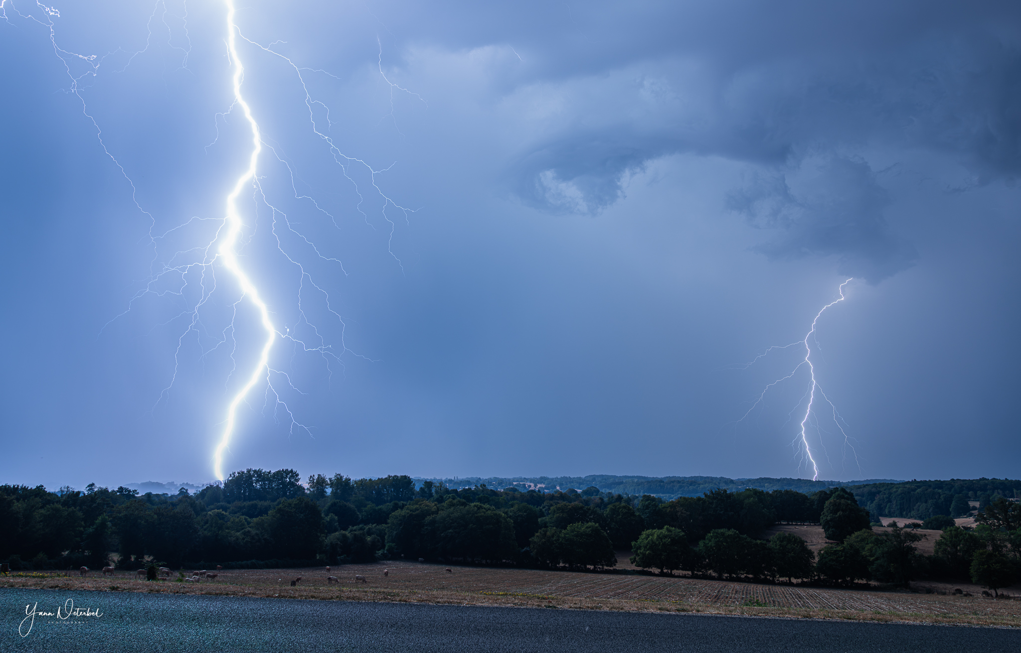 orage sur l'Orne dans la nuit du 14 au 15 aout 2026 - 15/08/2026 00:35 - yann NOTERBEL