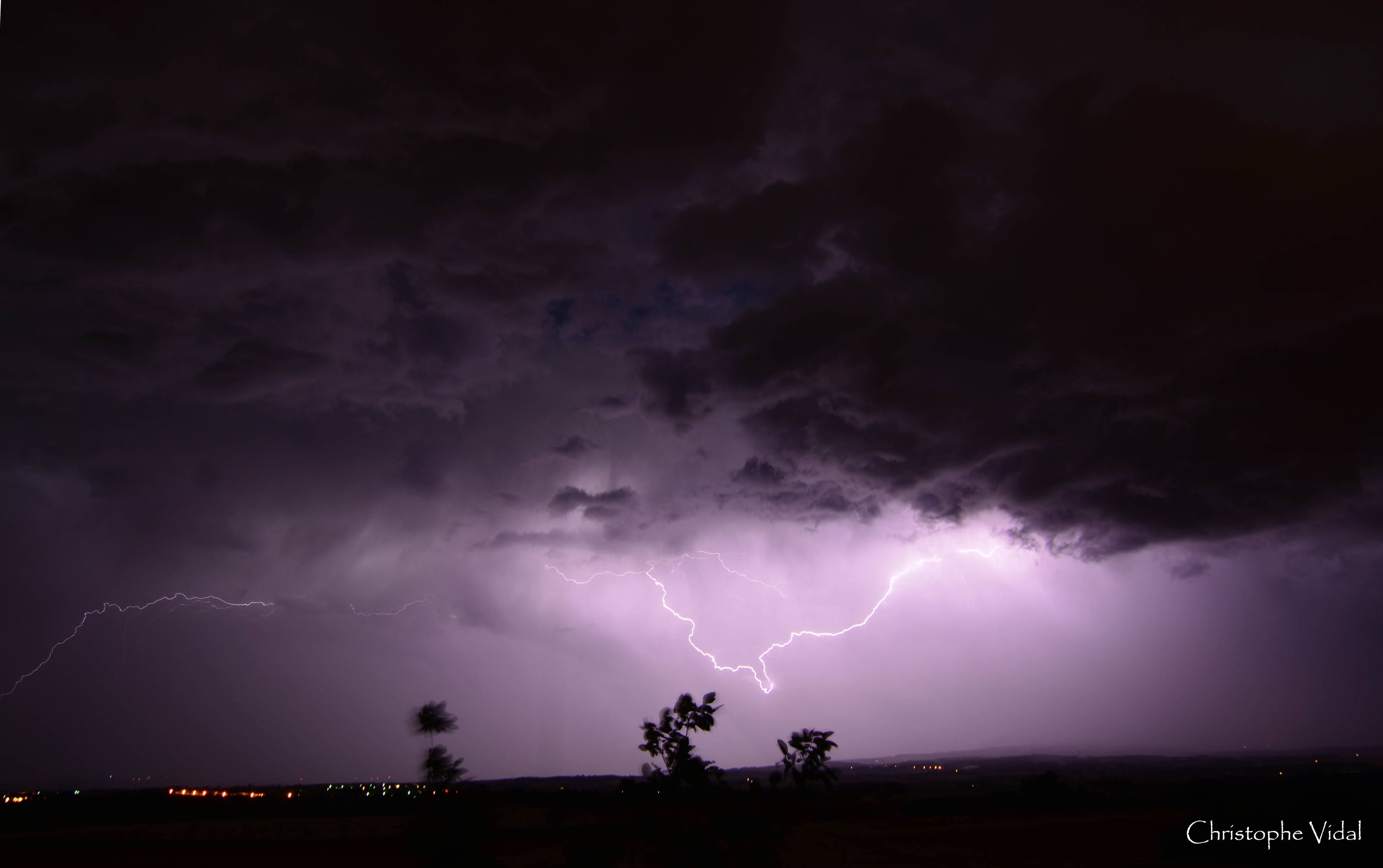 Orage en évacuation sur le Lauragais - 21/06/2021 23:08 - Christophe vidal