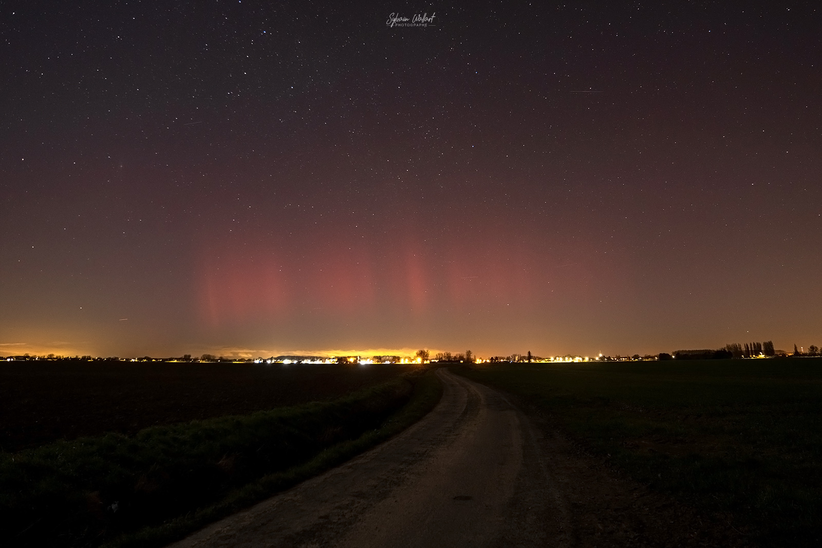 Par chance hier soir, j'ai réussi à photographier des aurores boréales dans le Nord de la France.
Cela à duré une bonne dizaine de minute avant que les aurores s'estompent. - 26/02/2023 22:45 - Sylvain Wallart