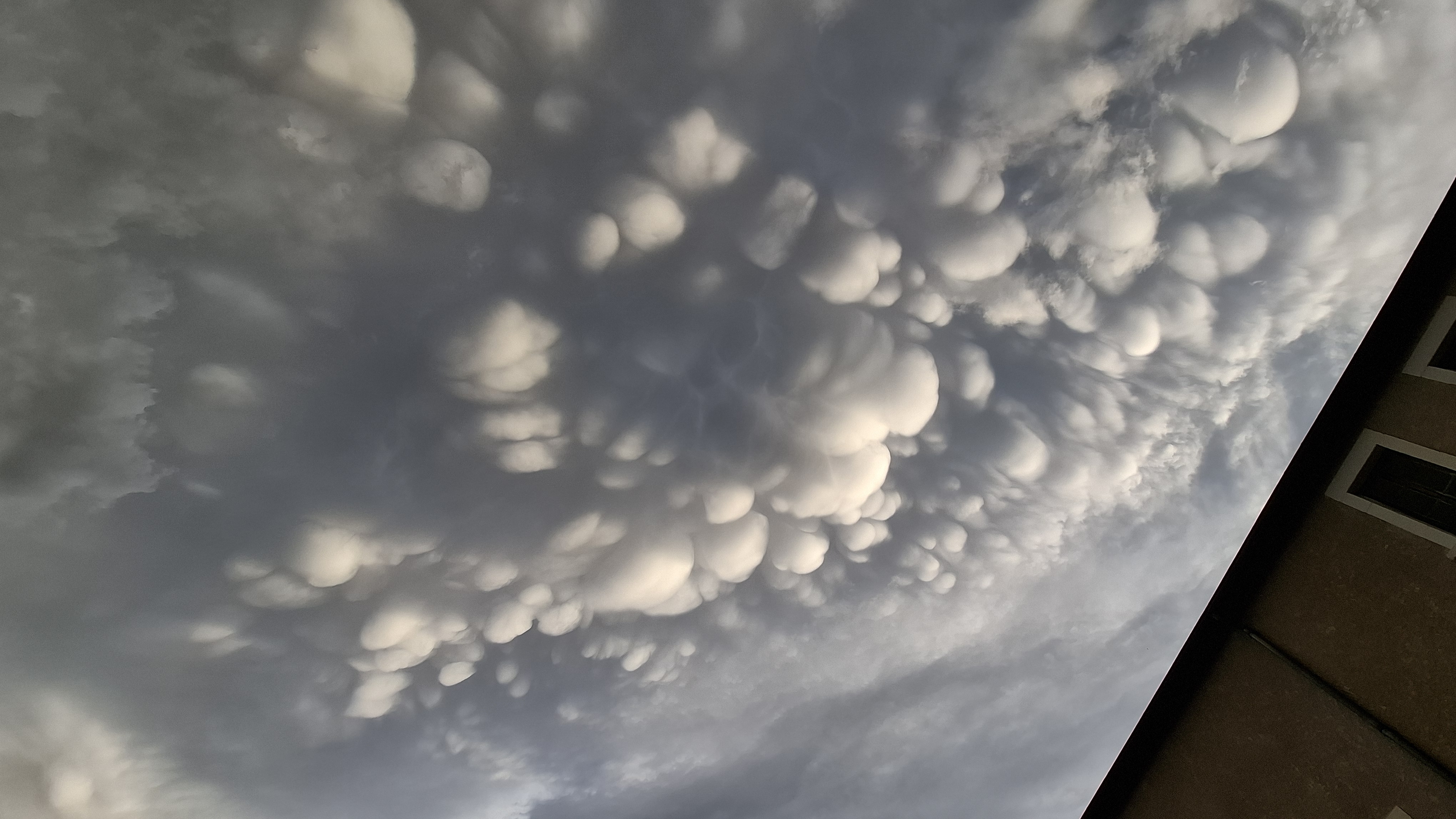 Nuages mammatus observés après un orage dans le nord est du Puy-de-Dôme, le 28 juin 2026 vers 21 h 10. Un spectacle aussi fascinant qu'impressionnant ! - 28/06/2026 21:10 - Jessica Brendani