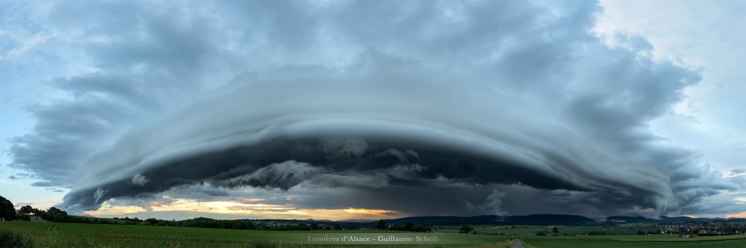 Arcus ne donnant que d'insignifiantes gouttes sur le nord de l'Alsace en soirée - 17/06/2016 23:15 - Guillaume SCHEIB