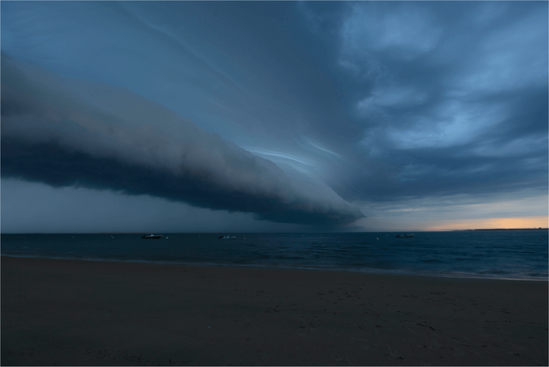 Arcus sur le bassin d'Arcachon. - 08/06/2017 22:00 - Paul JULIEN