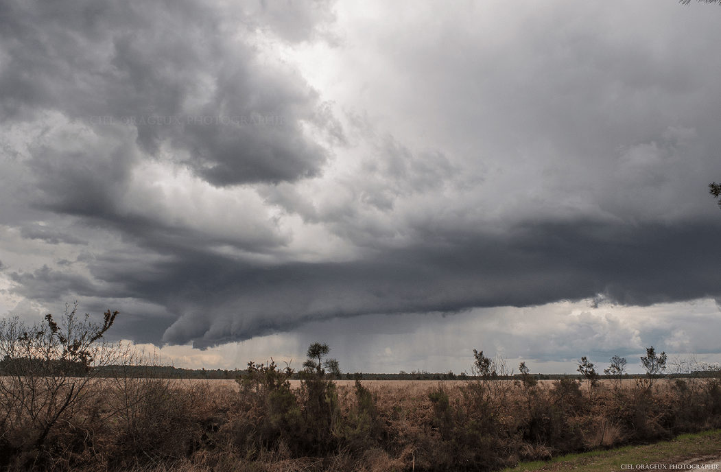 Orage en fin d'après-midi à Sanguinet (40). - 13/04/2018 17:00 -  Mickael CUMULUS