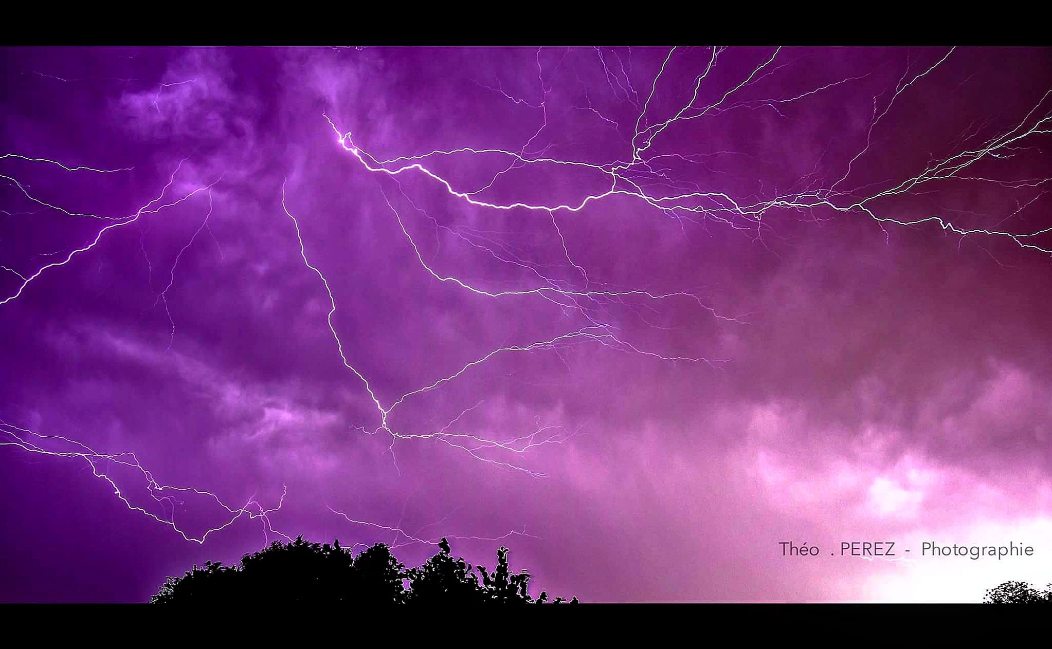 Orage le 18 juillet sur le Sud de Bordeaux (33). - 18/07/2017 23:00 - Perez Théo