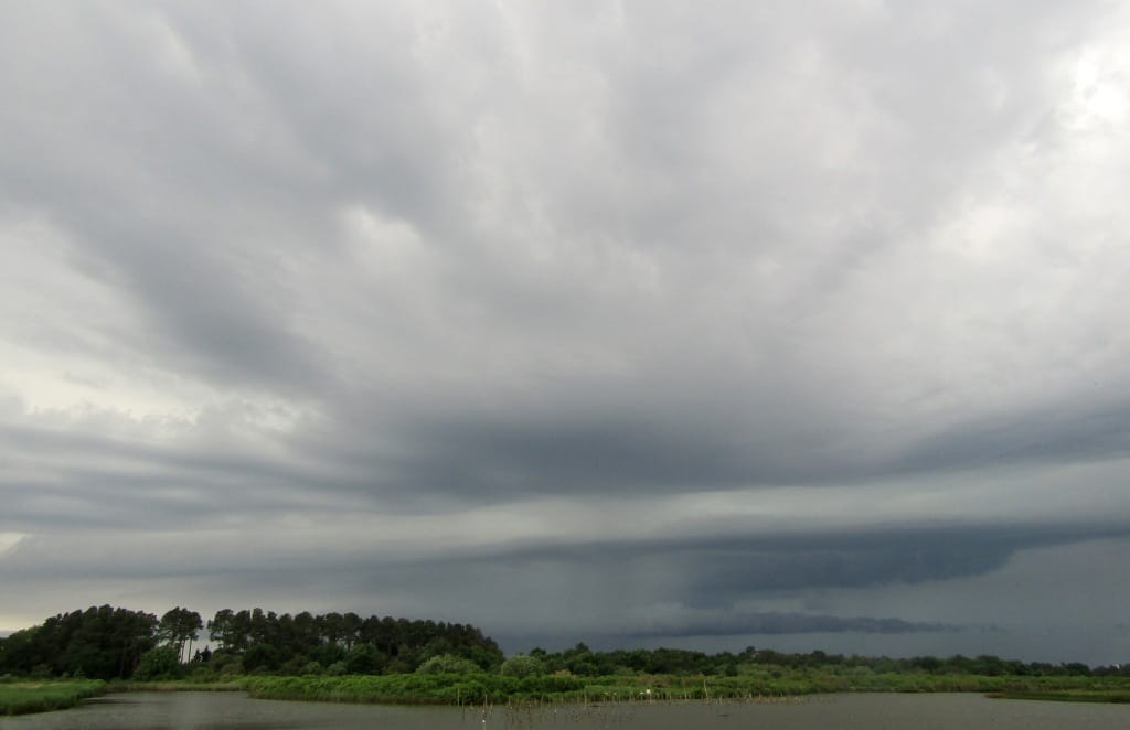 Orage arrivant par le sud du Bassin d'Arcachon - 25/05/2018 14:00 - Mathieu TAILLADE