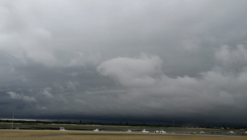 Orage arrivant par le sud du Bassin d'Arcachon - 26/05/2018 11:30 - Matthieu TAILLADE