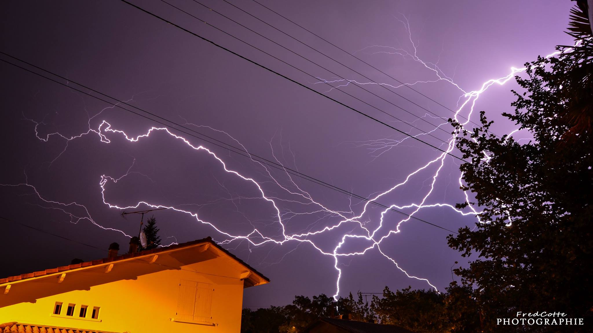 Orage sur Mont-de-Marsan. - 31/07/2016 01:00 - Frédéric COTTE