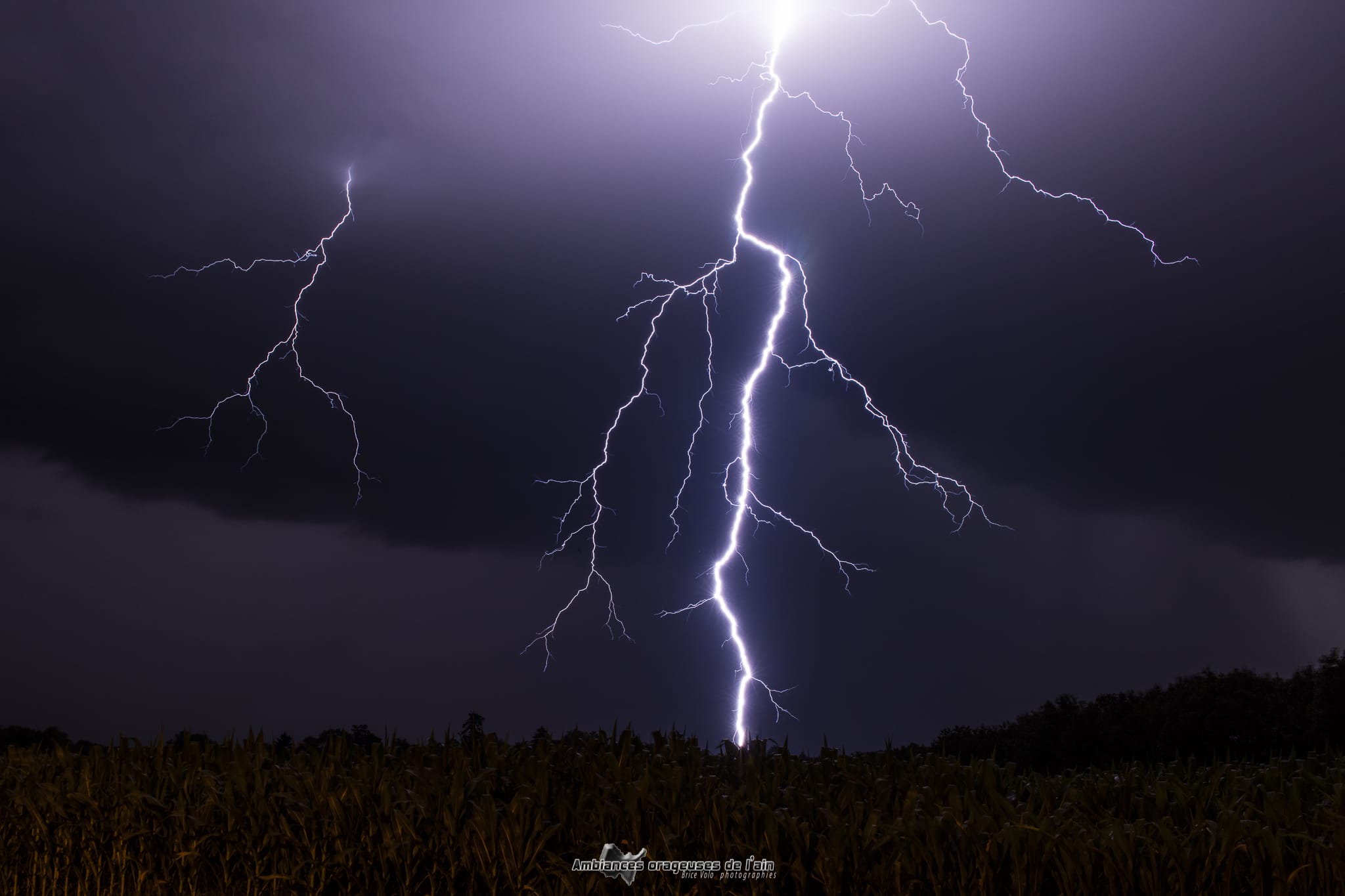 foudre proche près de bourg en bresse - 03/08/2018 00:41 - brice volo