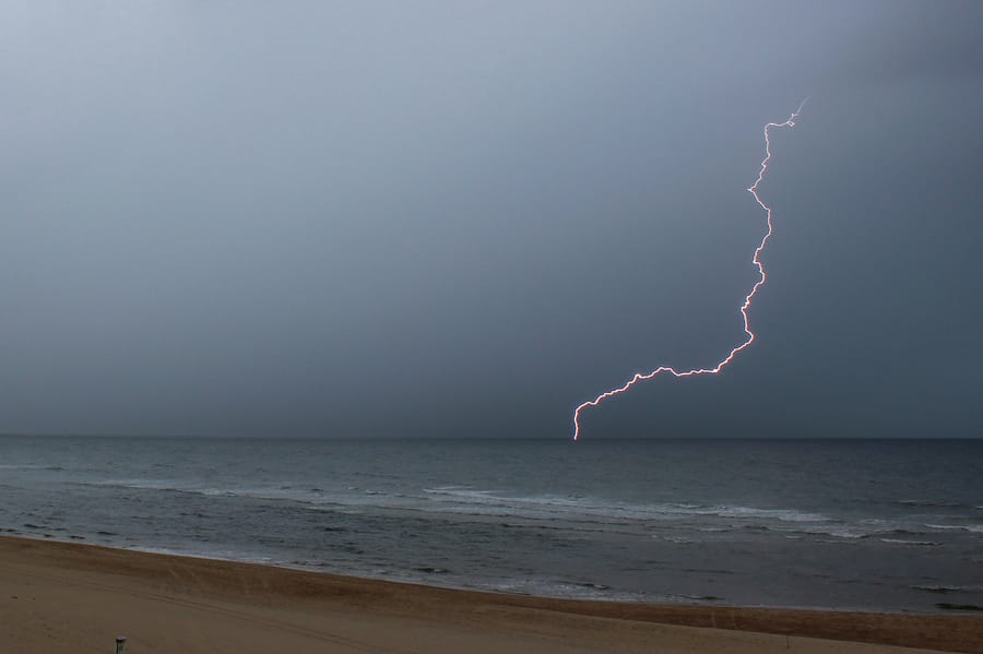 Orage dans les Landes, depuis Vieux Boucau les bains. - 04/07/2018 17:30 - Fabio Aqualys