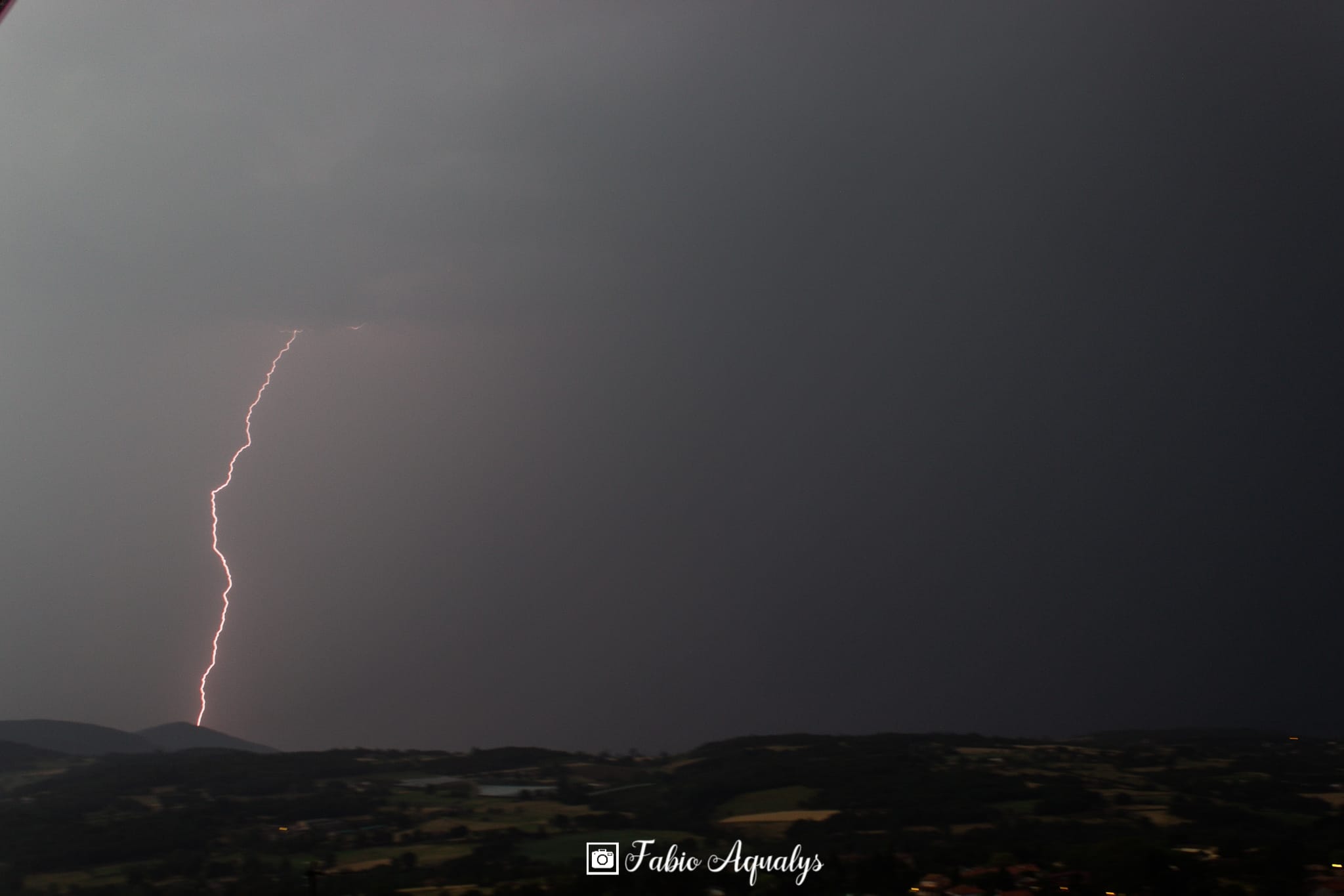 Orage depuis Pelussin - 06/07/2019 22:00 - Fabio Aqualys