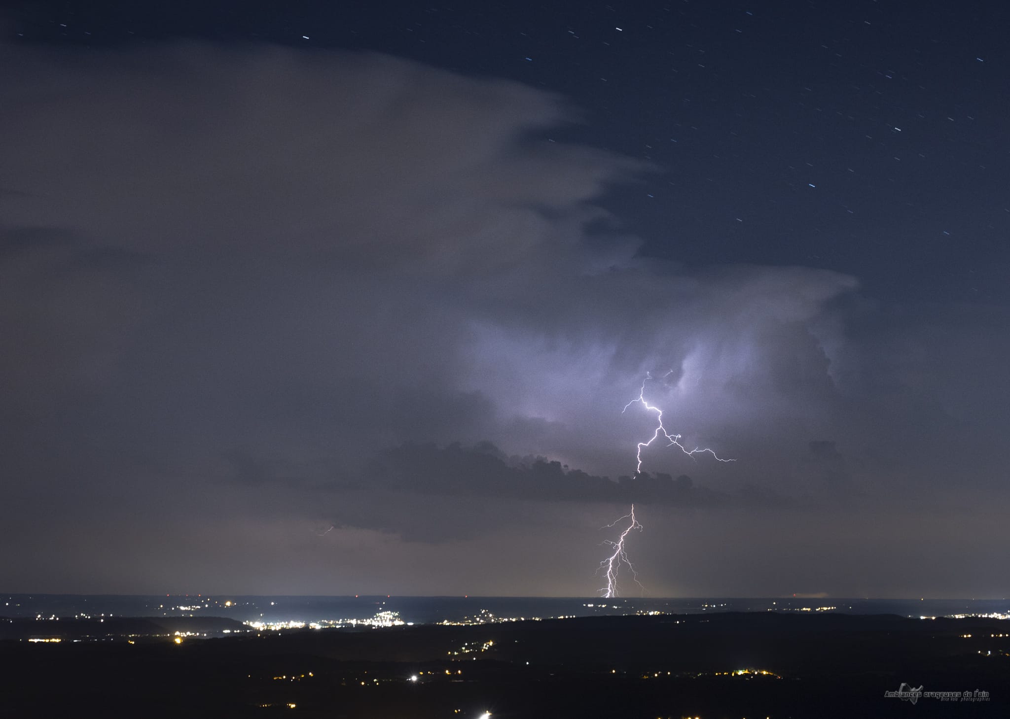 Foudre extranuageuse près de vienne - 06/07/2019 22:30 - Brice Volo