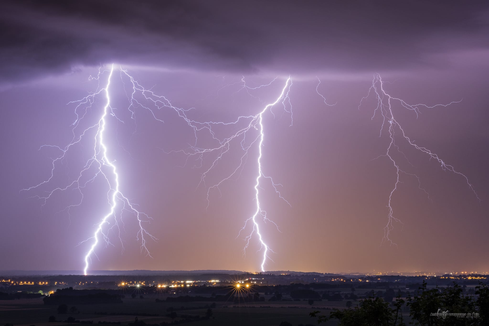 panorama orageux pres de bourg en bresse - 20/06/2019 00:22 - brice volo