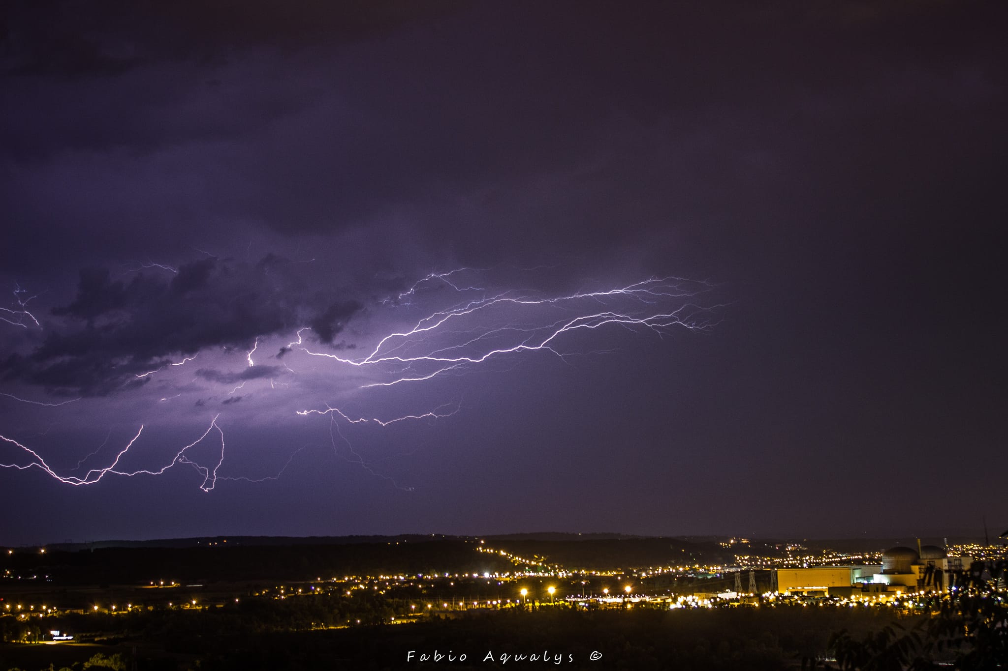 Orage en Isère - 22/08/2018 21:30 - Fabio Aqualys