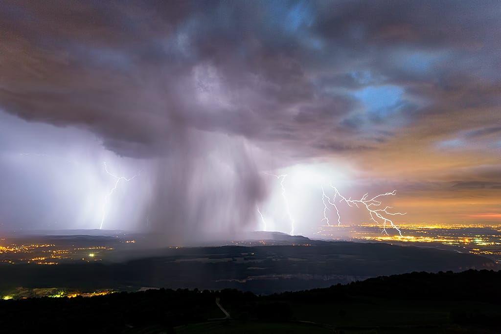 Orage du 22 août 2018 sur le Bugey (01 - Ain) - 22/08/2018 21:01 - Simon VENIN