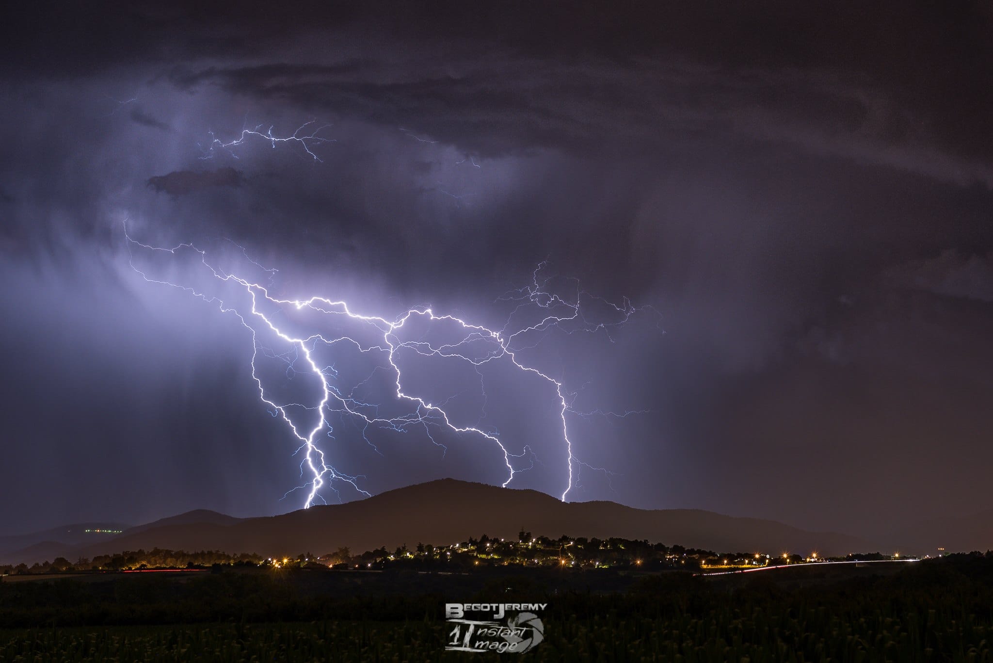 Voilà le résultat qui témoigne de 1min 30s d'activité hier soir sur le Nord Ardèche. - 27/07/2018 23:00 - Jérémy BEGOT