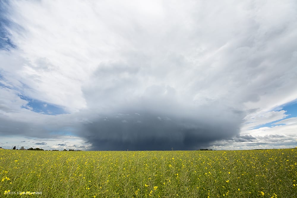 Orage de masse d'air froid sur le Val de Saône. - 01/05/2017 15:47 - Louis JOUANDANNE