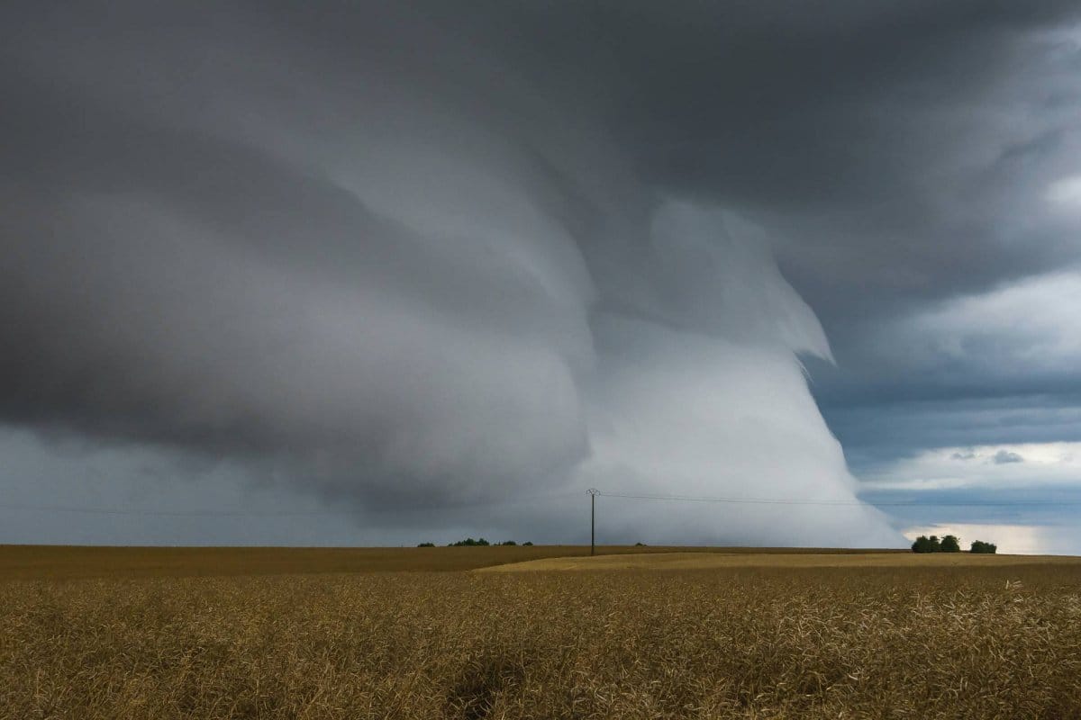 Base bien abaissé sous l'orage au nord de Dijon hier. - 10/07/2017 17:00 - Guillaume RANDON