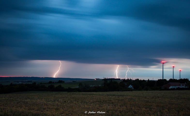 Orages dans l'Yonne - 31/07/2017 22:00 - Arthur Helene