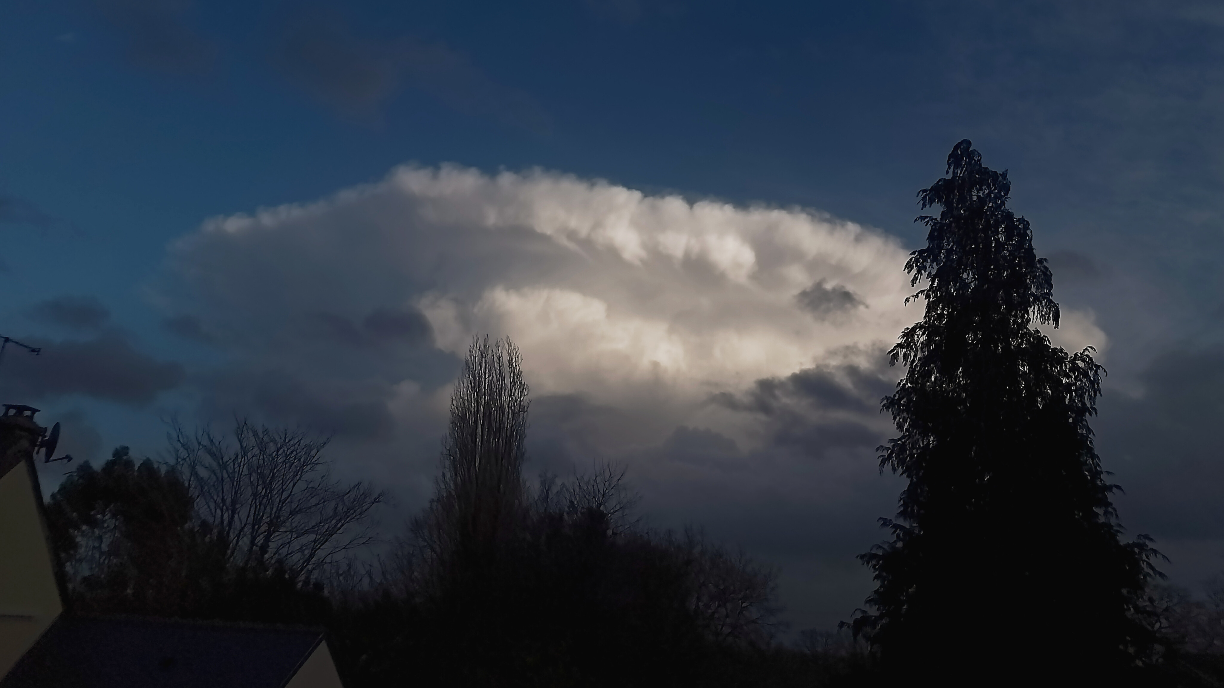 Cumulonimbus bien développé entre Retiers et La Guerche-de-Bretagne en Ille-et-Vilaine, capturée depuis Servon-sur-Vilaine (35), produisant une forte averse sans activité électrique. - 06/02/2026 17:14 - Raphaël Soufiane