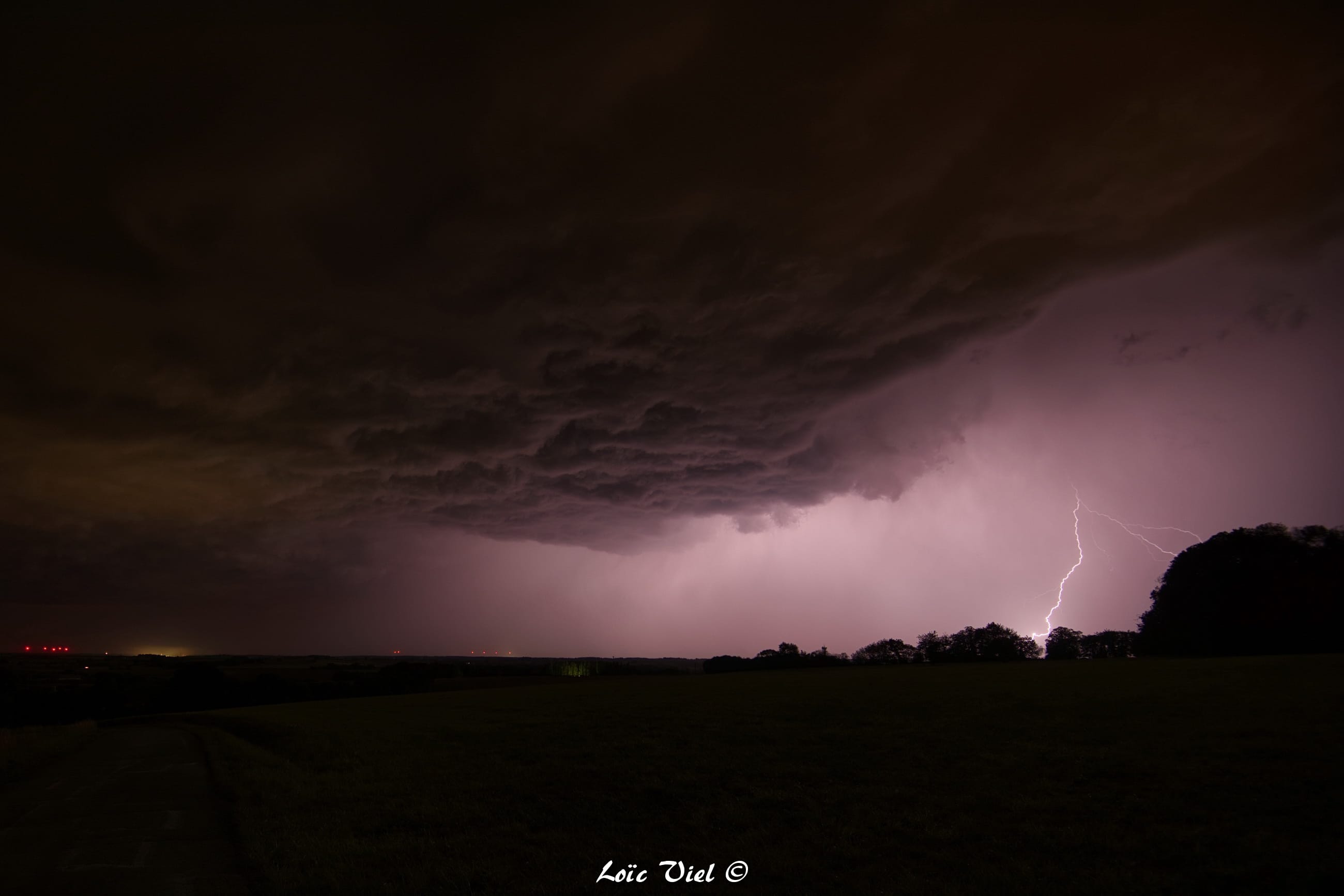 Orages au sud de Rennes - 16/08/2020 02:30 - Loïc VIEL