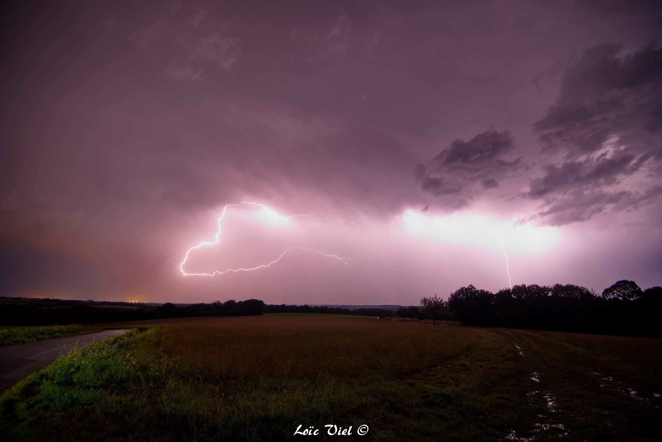 Orages au sud de Rennes - 16/08/2020 03:00 - Loïc VIEL