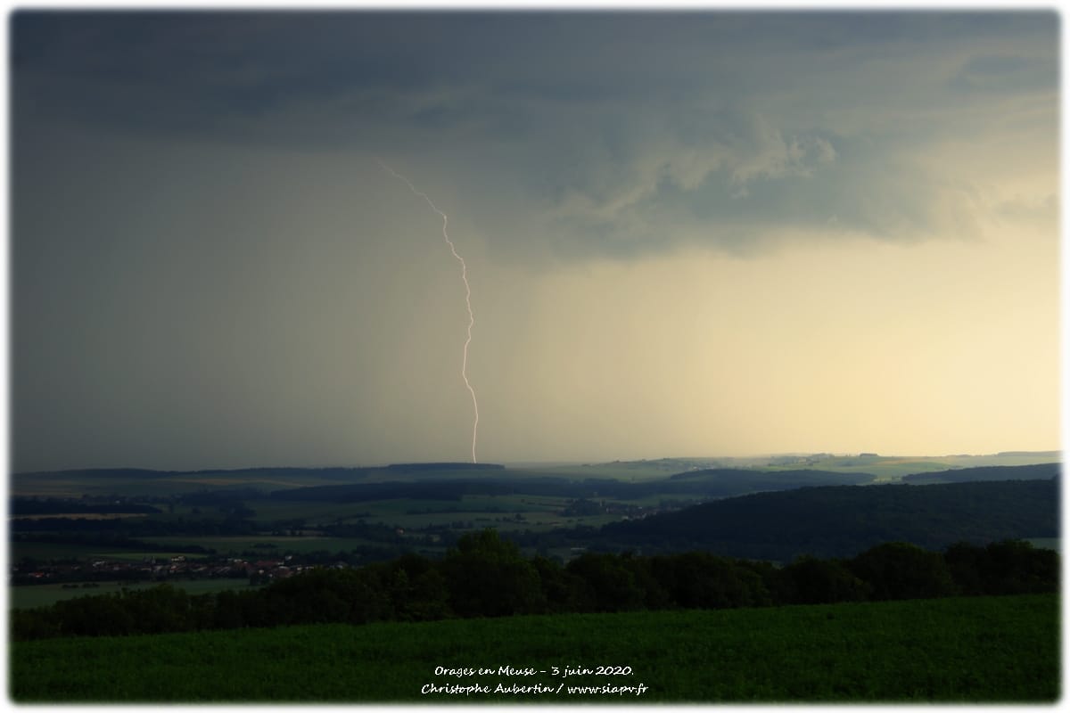 Orages en Meuse. - 03/06/2020 19:27 - Christophe AUBERTIN